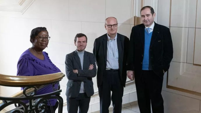 L'équipe interministérielle du préfet Veau (à droite sur la photo) dédiée au Varenne de l'eau.